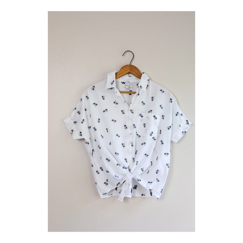 Madewell Tie Front Central Shirt